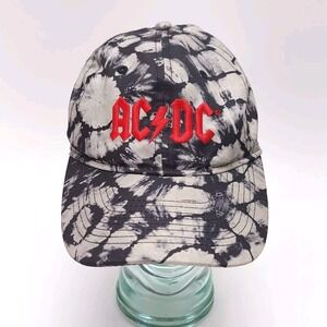 AC/DC Band Men's Black Tie Dye Hat Baseball Cap Strapback Adjustable Rock & Roll